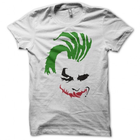 Shirt joker punk blanc pour homme et femme