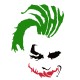 Shirt joker punk blanc pour homme et femme