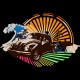 Shirt vintage volkswagen beetle holiday noir pour homme et femme