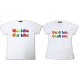 Shirt pour couple Ola bite ola bite C'est bon c'est bon - Pack homme et femme Blanc pour homme et femme