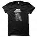 Shirt Hunter Thompson portrait en trame noir pour homme et femme