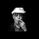 Shirt Hunter Thompson portrait en trame noir pour homme et femme