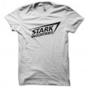 Shirt Stark industries Iron Man blanc pour homme et femme