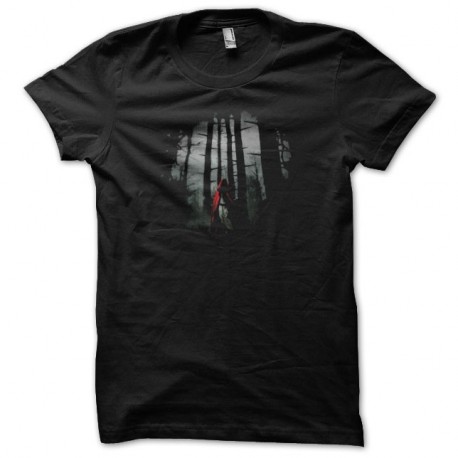 Shirt Le petit chaperon rouge noir pour homme et femme