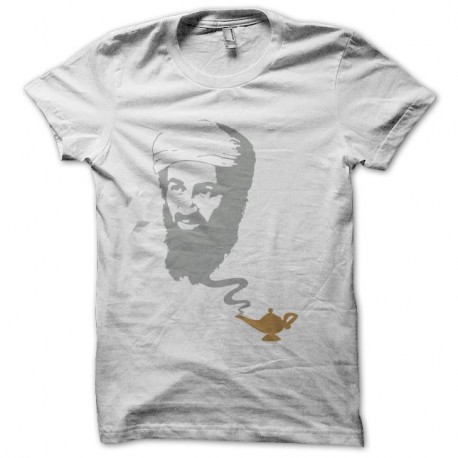 Shirt Ben Laden Génie de la lampe blanc pour homme et femme