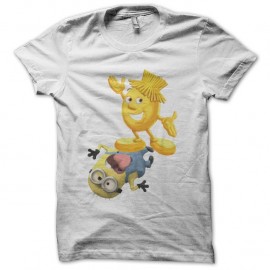 Shirt Vico gagne Minion blanc pour homme et femme