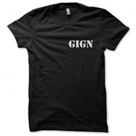 Shirt GIGN noir pour homme et femme