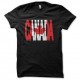 Shirt Canada texte drapeau noir pour homme et femme
