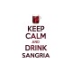Shirt Keep calm drink sangria blanc pour homme et femme