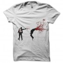 Shirt Headshot Blumen blanc pour homme et femme
