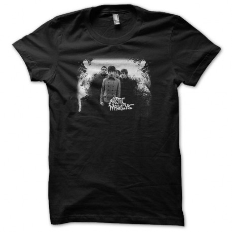 Shirt Arctic Monkeys trame noir pour homme et femme