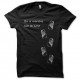 Shirt On a marché sur la lune noir pour homme et femme