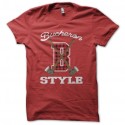 Shirt Bucheron style rouge pour homme et femme