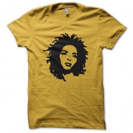 Shirt Lauryn Hill miseducation silhouette jaune pour homme et femme