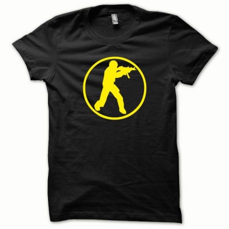 Shirt Counter Strike jaune/noir pour homme et femme