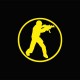Shirt Counter Strike jaune/noir pour homme et femme