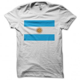 Shirt Argentine drapeau blanc pour homme et femme