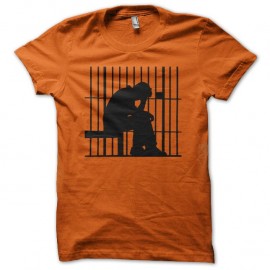 Shirt En prison orange pour homme et femme