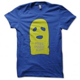 Shirt Free Pussy Riot bleu pour homme et femme