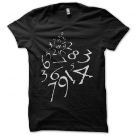 Shirt Numérologie noir pour homme et femme