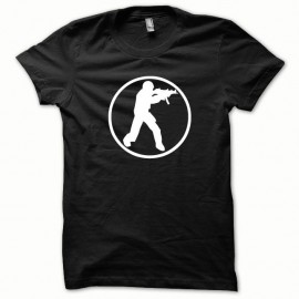 Shirt Counter Strike blanc/noir pour homme et femme