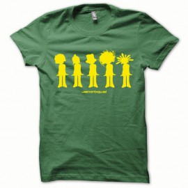 Shirt Jamiroquai jaune/vert bouteille pour homme et femme
