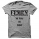 Shirt femen militant féministe gris pour homme et femme