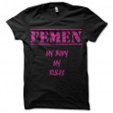 Shirt femen militant féministe noir pour homme et femme