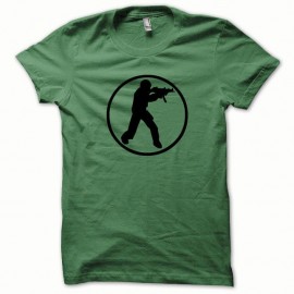 Shirt Counter Strike noir/vert bouteille pour homme et femme