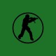 Shirt Counter Strike noir/vert bouteille pour homme et femme