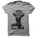 Shirt Heather Thomas portrait en trame gris pour homme et femme