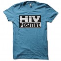 Shirt HIV positive turquoise pour homme et femme