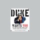 Shirt Oncle Sam Duke Nukem for ever gris pour homme et femme