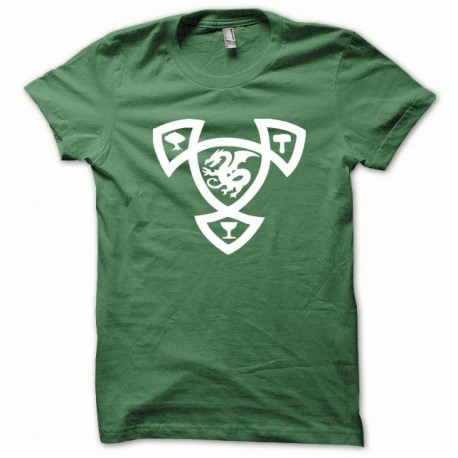 Shirt DAOC blanc/vert bouteille pour homme et femme