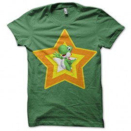 Shirt Yoshi Star vert pour homme et femme