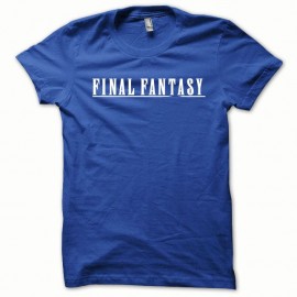 Shirt Final Fantasy blanc/bleu royal pour homme et femme