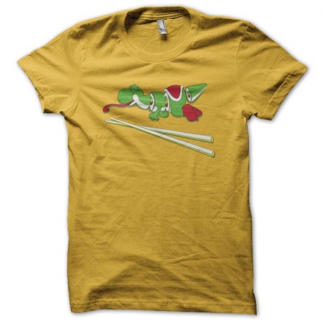 Shirt Yoshi Maki jaune pour homme et femme