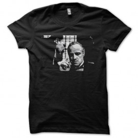 Shirt Le Parrain Marlon Brando noir pour homme et femme