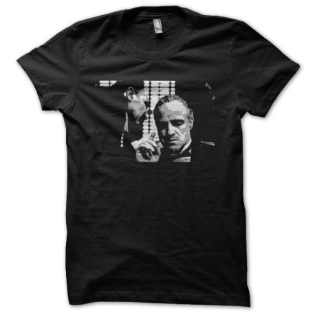 Shirt Le Parrain Marlon Brando noir pour homme et femme