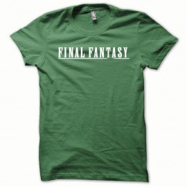 Shirt Final Fantasy blanc/vert bouteille pour homme et femme