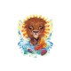 Shirt tatouage soleil lion carpe blanc pour homme et femme