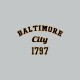 Shirt Baltimore city 1797 gris pour homme et femme