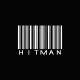 Shirt Hitman blanc/noir pour homme et femme