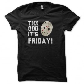 Shirt Thx god it's friday noir pour homme et femme
