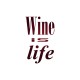Shirt Wine is life blanc pour homme et femme