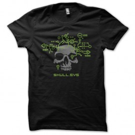 Shirt Skull.sys noir pour homme et femme