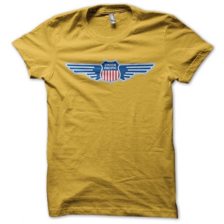Shirt Union Pacific jaune pour homme et femme