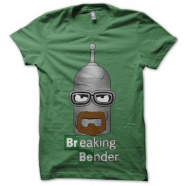 Shirt Breaking Bad Bender vert pour homme et femme