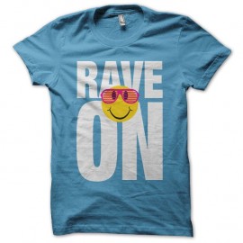 Shirt Rave On turquoise pour homme et femme