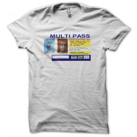 Shirt Moultipass Leeloo 5ème élément blanc pour homme et femme